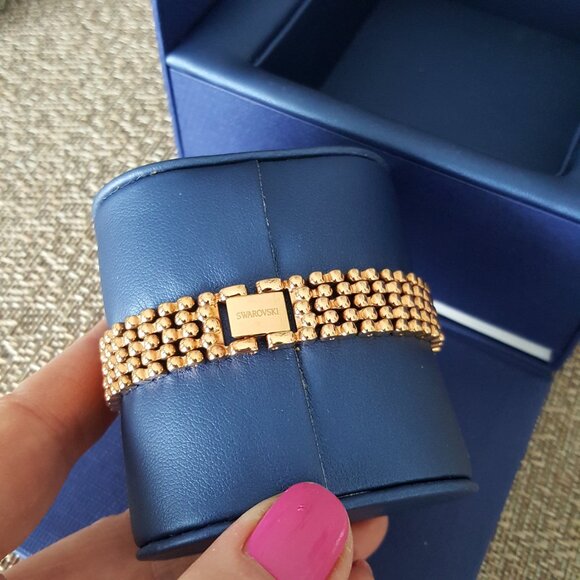 Swarovski Crystalline Oval Rose Gold Watch - Picture 7 of 16